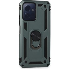 Indispensablely Redmi Note 12 4g Kılıf Sofya Yüzüklü Silikon Kapak - Yeşil