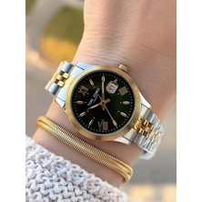 Tom Jones Çelik Kordon Kararma Renk Atma Yapmaz 3 Atm Suya Dayanıklı Kadın Kol Saati BTJ.YN10105.4