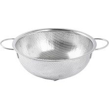 Feyza Design Paslanmaz Çelik Süzgeç 25,4 Cm, Dayanıklı ve Şık Mutfak Gereci