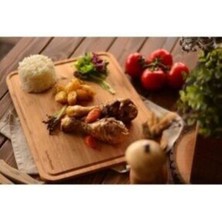 Feyza Design Bambum Talau Orta Boy Kesme ve Steak Tahtası, Şık ve Dayanıklı Tasarım