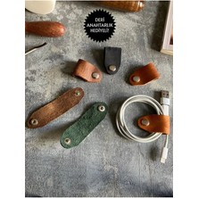 Pepuza 6 Adet Hakiki Deri Kablo Düzenleyici - Renkli