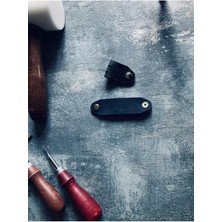 Pepuza 2 Adet Hakiki Deri Kablo Tutucu - Antrasit