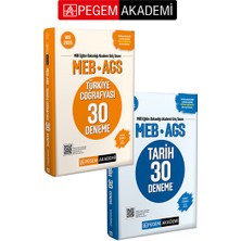 Pegem Akademi Yayıncılık PEGEM AKADEMİ 2026 MEB AGS Türkiye Coğrafyası 30 Deneme Tamamı Çö