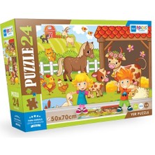 Blue Focus Farm Animals (Çiftlik Hayvanları) - Puzzle 24 Parça