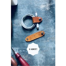 Pepuza 4 Adet Hakiki Deri Renkli Kablo Düzenleyici Seti