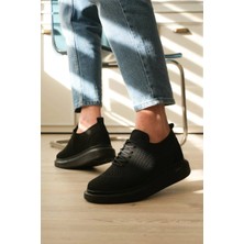 Trivogue KB-M101 Kuback Kömür Triko Bağcıklı Günlük Erkek Ayakkabı