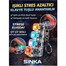 Su Jewelry Işıklı Klavye , Stress Giderici Ses Çıkaran Işıklı Tuş Takımı Anahtarlık Karışık Renk Gönderilir ( Stok Var Ise Renktercihi Yapılabilir)