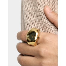 Parfois Kadın Paslanmaz Çelik Kalp Şeklinde Yüzük Saat