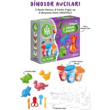 Bigkids Toys Dinozor Avcıları Oyun Hamuru Seti (17 Parça - 352 Gr)