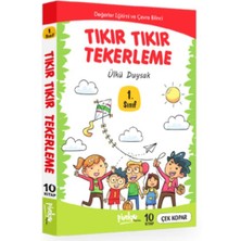 Pinokyo Yayınları 1. Sınıf Tıkır Tıkır Tekerleme - 10 Kitap Takım Eğlenceli Tasarım ve Kendinden Kapaklı