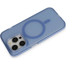 Azrlya Joko iPhone 14 Pro Max Frost Standlı Magsafe Kapak - Sierra Blue