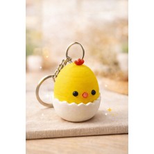 Lumiyo Sevimli Civciv Anahtarlık – Yumurta Tasarımlı Dekoratif Anahtarlık 3'lü Set