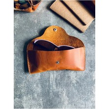 Pepuza Deri Gözlük Kılıfı - Camel