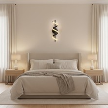 Elizim Home Lighting Burgu Ledli Pilli Siyah Aplik