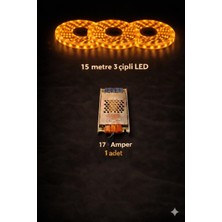 ZMR Lumıxa 3 Çipli 15 Metre Amber Let + Trafo