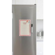 Tint and Treats Buzdolabı Alışveriş Listesi A5 – Laminasyonlu Yaz Sil – Magnetli – Yaz Sil Kalem Hediyeli