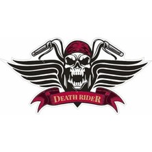 Kabartmalı  Deart Hrider Motor ve Oto Sticker 6X10 cm Ölçüsünde