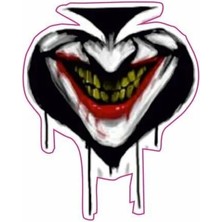 Kabartmalı Maça Motor ve Oto Sticker 7x9 cm Ölçüsünde