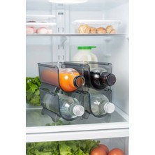 Evle 4 Parça Buzdolabı Şişe Düzenleyici Seti, Buzdolabı Düzenleyici Şişe Organizer