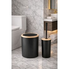 Feyza Design 2’li Banyo Seti Çöp Kovası ve Tuvalet Fırçası, Şık ve Kullanışlı Tasarım