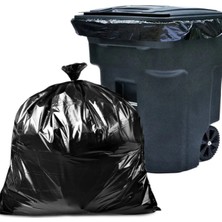 Çöp Torbası 10'lu Boy 400 gr x 1 Rulo Siyah Çöp Poşeti 80X110 cm Jumbo Endüstriyel Çöp Torbası