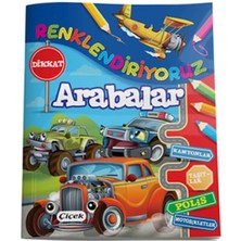 Çiçek Yayıncılık Renklendiriyoruz - Arabalar