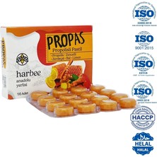 Har-Bee Harbee Propas Propolis Zencefil Bal Limon Zerdeçal Takviyeli Pastil - 16'lı Paket Bitkisel Destekli