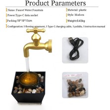 Meli Collection Lüks Hediyelik Şelale Musluk Dekoratif Süs Havuzu ( Elektrikli & Ledli )