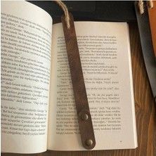 Pepuza 2 Adet Hakiki Deri Kitap Ayracı - Taba
