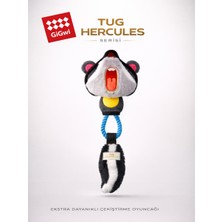 GiGwi Tug Hercules Serisi Peluş Porsuk & Çekiştirme Ipli Sesli ve Hışırtılı Köpek Oyuncağı