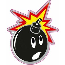 Kabartmalı Komik Motor ve Oto Sticker 7,5x9 cm Ölçüsünde