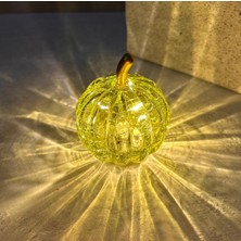 Pekibu LED Işıklı Cam Kabak Dekor Yeşil