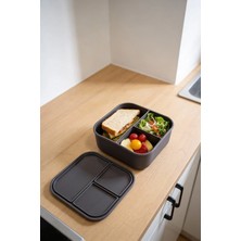 Evle 3 Bölmeli Silikon Saklama Kabı – Kapaklı, Sızdırmaz, Öğün & Lunch Box