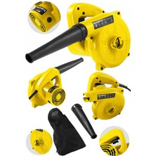 Schatz 450W 6 Kademe Devir Ayarlı Elektrikli Hava Körüğü Yaprak Üfleme Bilgisayar Temizleme Makinesi Sarı