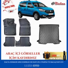 Rizline Dacia Dokker 3D Havuzlu Paspas ve Bagaj Havuzu 2015 Model Uyumlu