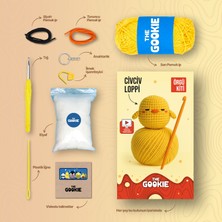 The Gookie Mini Civciv Loppi Tığ Kiti Yeni Başlayanlar Için Videolu Amigurumi Örgü Oyuncak Seti