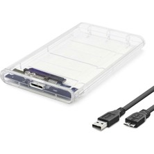 Skygo HDD Kutu Usb3.0 Plastik Sata 2.5" Transparent HDX1760