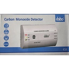 Dabo Karbonmonoksit (Co) Gaz Dedektörü Pilli Duvar Tipi Alarm Cihazı