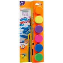 Oyunca Suluboya Fosforlu Yıkanabilir Fırçalı