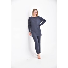 Kadın Alt-Üst Takım Fitilli Triko Takım Iç Göstermez