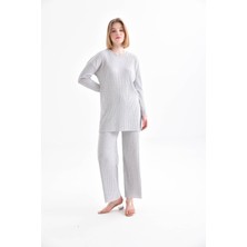 Kadın Alt-Üst Takım Fitilli Triko Takım Iç Göstermez