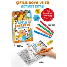 Bigkids Yayınları Çiftlik - Boya ve Sil Aktivite Kitabı / 3 Yaş +