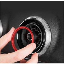 Kırmızı Audi A3 Havalandırma Halka Aksesuarı 2013-2020