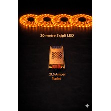 ZMR Lumıxa 3 Çipli 20 Metre Amber Let + Trafo