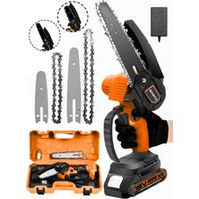 Schatz Profesyonel T-18V Lithium Çift Akülü Metal Dişli Şanzıman Şarjlı Dal Budama Testeresi