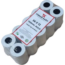 RULORULO 56x12 Termal Rulo 1 Koli 84 Paket 840 Adet Yazarkasa Pos Rulosu TSE Belgeli BPA Free