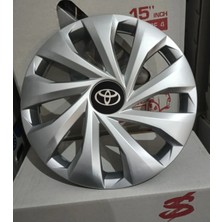 Yk Toyota Corolla / Yaris / Avensis / Starlet Uyumlu 14 Inç Jant Kapağı 4'lü Takım Amblem Hediyeli