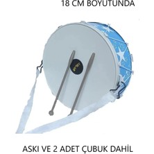 Brother Toys Oyuncak Davul Çocuk Gösteri Davulu 18 cm Mavi Renk