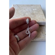 Jaida Moda Kadın Gümüş Renk Yılan Figürlü Çelik Göbek Piercing