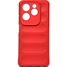 Ve Kırmızı Infinix Hot 40 ile Uyumlu Love Serisi Darbeye Dayanıklı Kamera Korumalı Silikon Kılıf